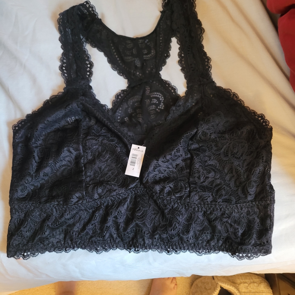 Torrid Black Lace Bralette
